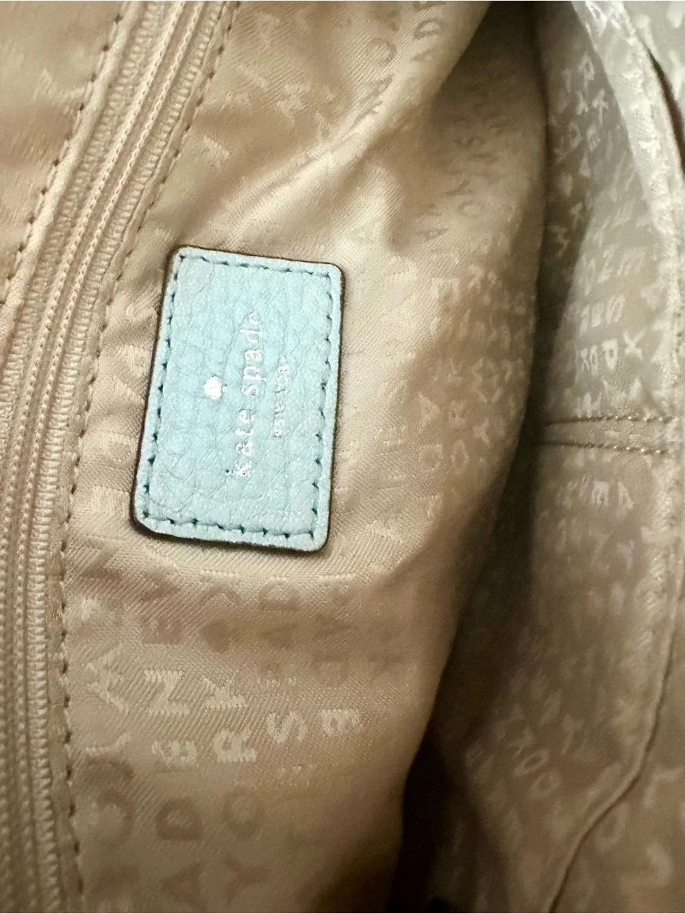 kate spade Astor Court Blue Quilted Leather Shoulder Bag With Turn Lock